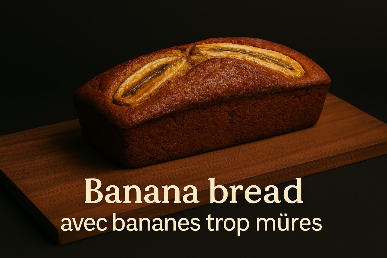 Banana bread avec bananes trop mûres