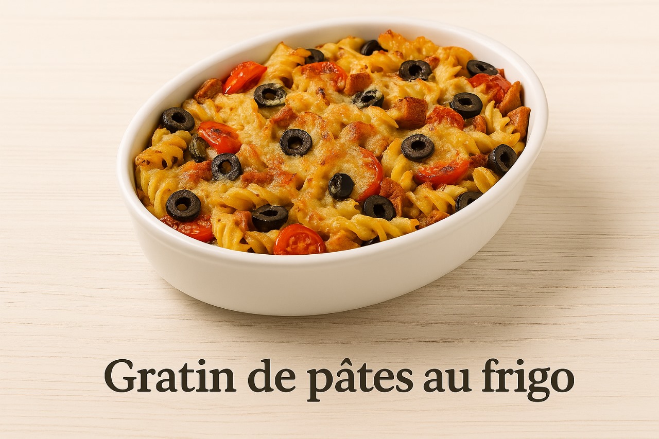 Gratin de pâtes au frigo